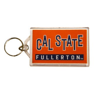 Cal State Fullerton Navy Logo Acrylic Keytag - Orange